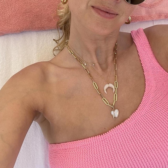 💓💓💓Hunza G Nancy one shoulder swim suit bikini bubblegum - Picture 9 of 14